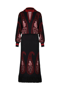 Black / Indian Motifs Dress