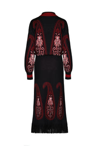 Black / Indian Motifs Dress