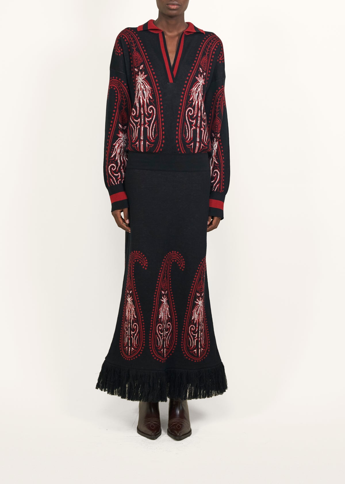 Black / Indian Motifs Dress