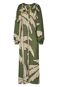 Robe Weaving weves en lin - Vert