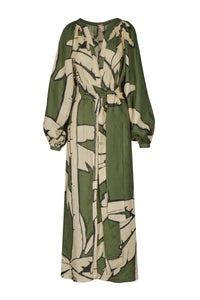 Robe Weaving weves en lin - Vert