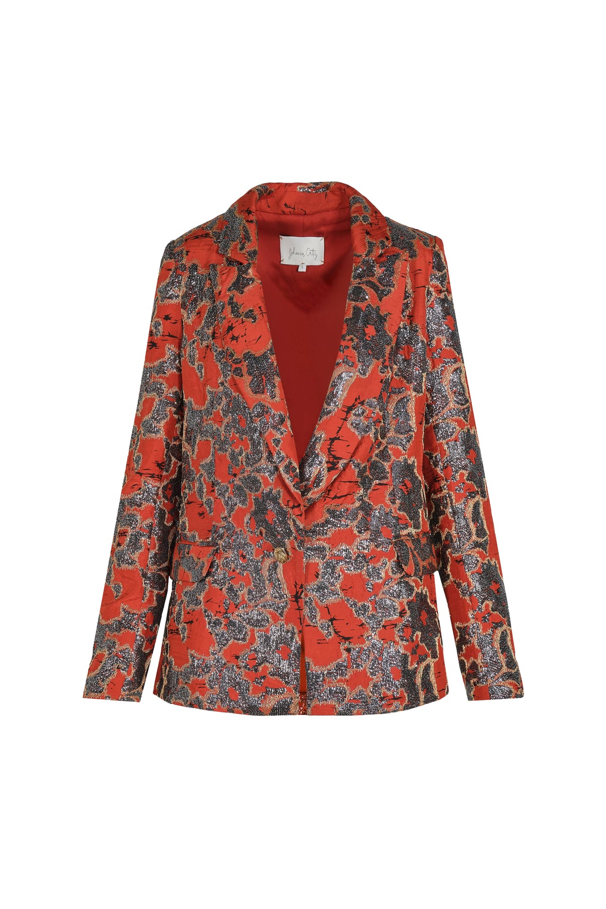 Blazer Serenade by the river en soie - Rouge
