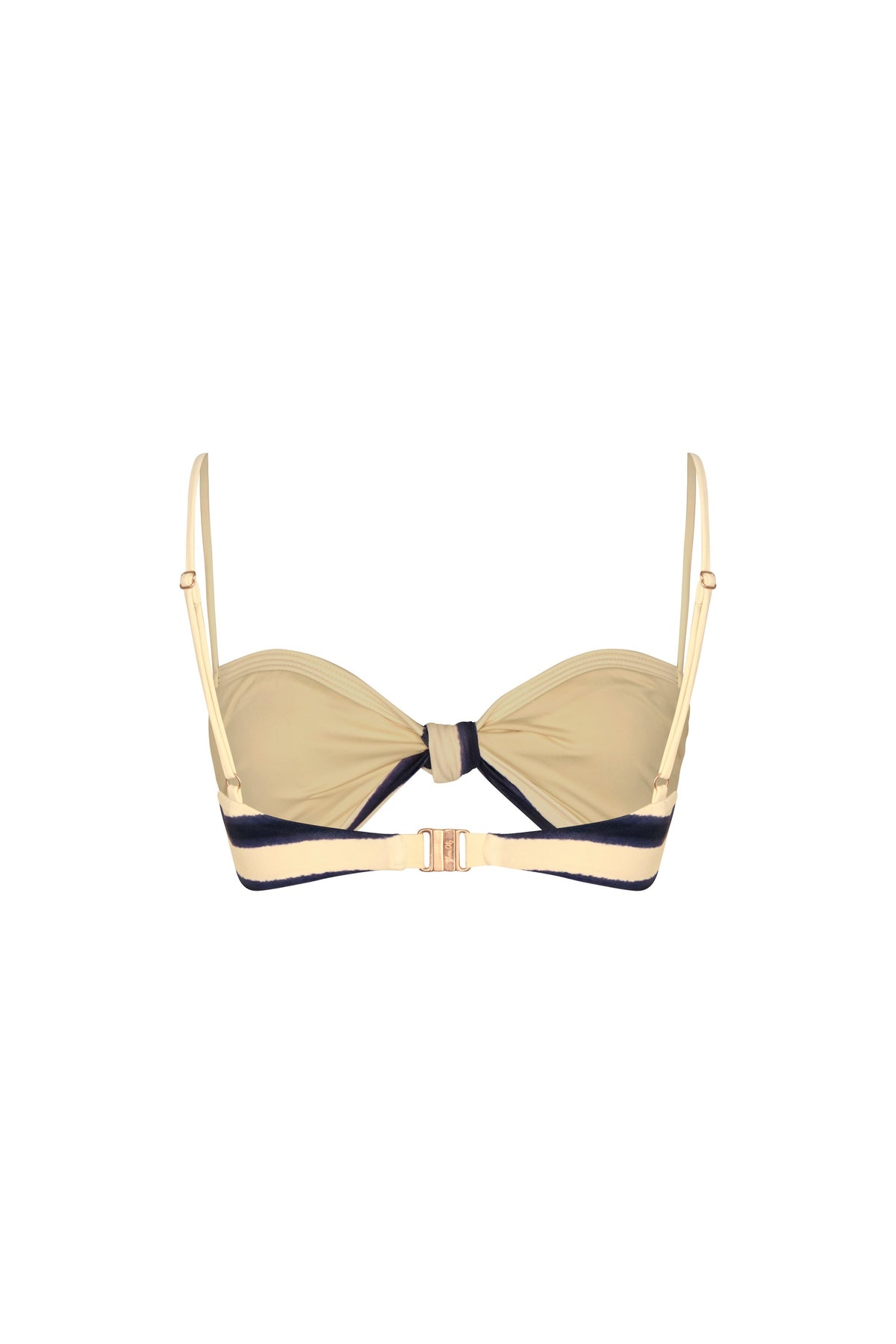 Haut de maillot de bain Bandana marina en lin - Bleu