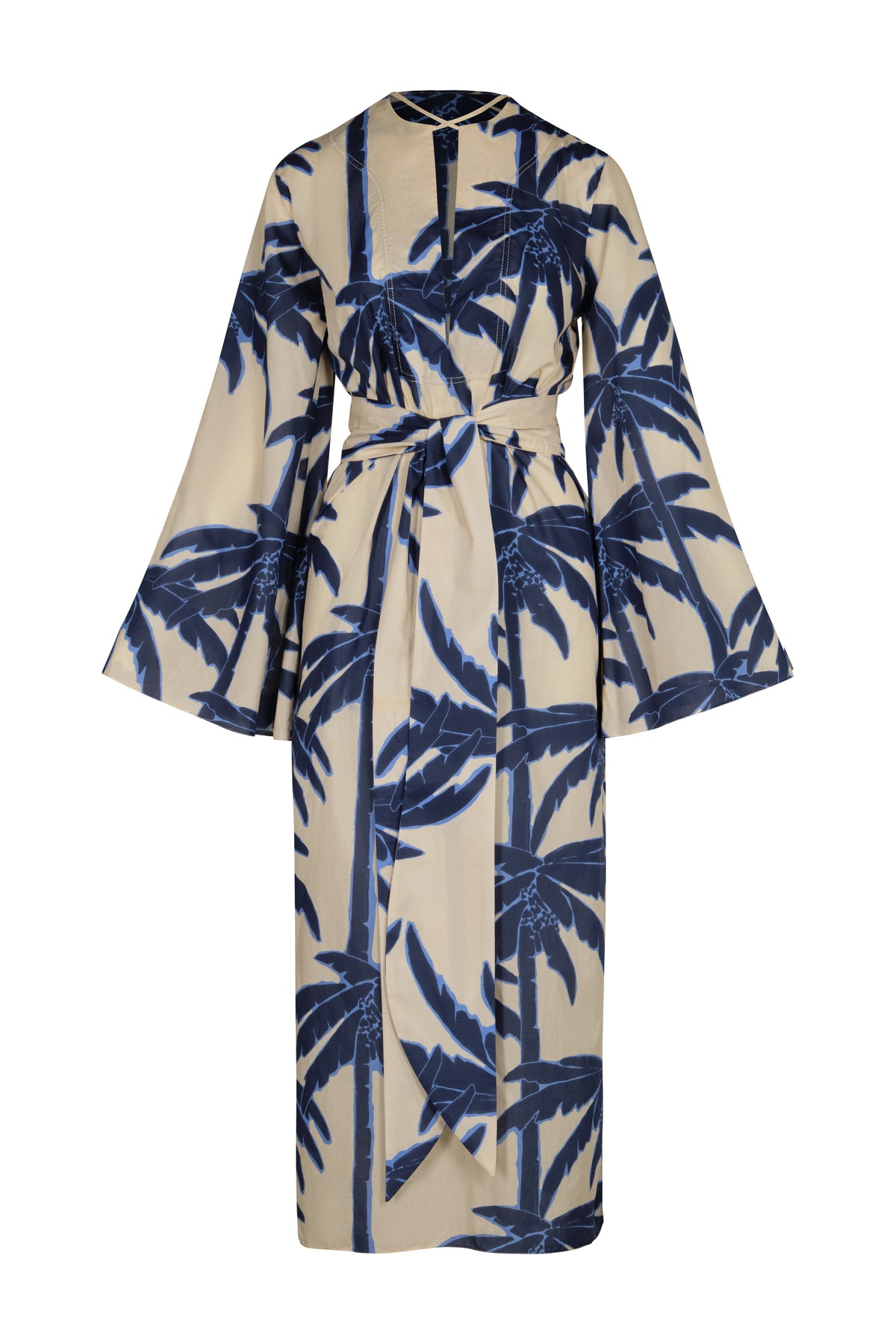 Robe Sotaviento en lin - Bleu