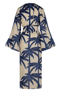 Robe Sotaviento en lin - Bleu