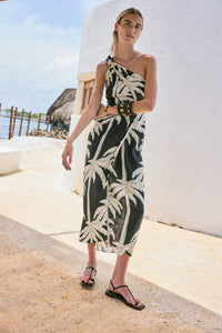 Black / Dark Palms Dress
