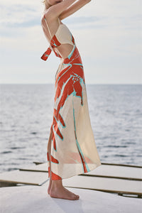 Robe Winds en lin - Rouge