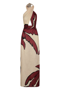 Robe Wonders of the sea en lin - Rouge