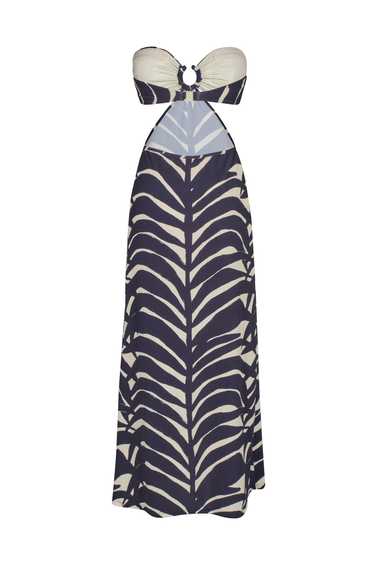 Robe Ocean layers en lin - Bleu