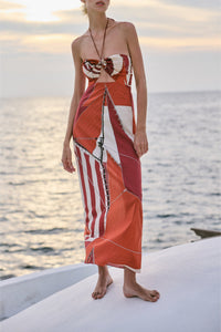 Meteorito del mar dress - Red