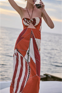 Meteorito del mar dress - Red