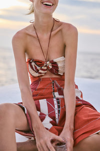 Meteorito del mar dress - Red