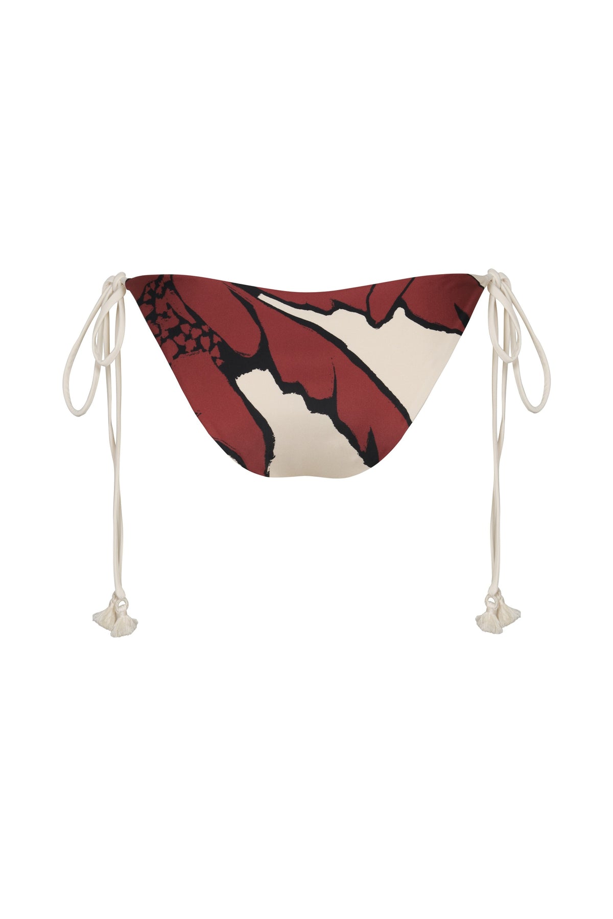 Bas de bikini Entorche del mar en coton - Rouge