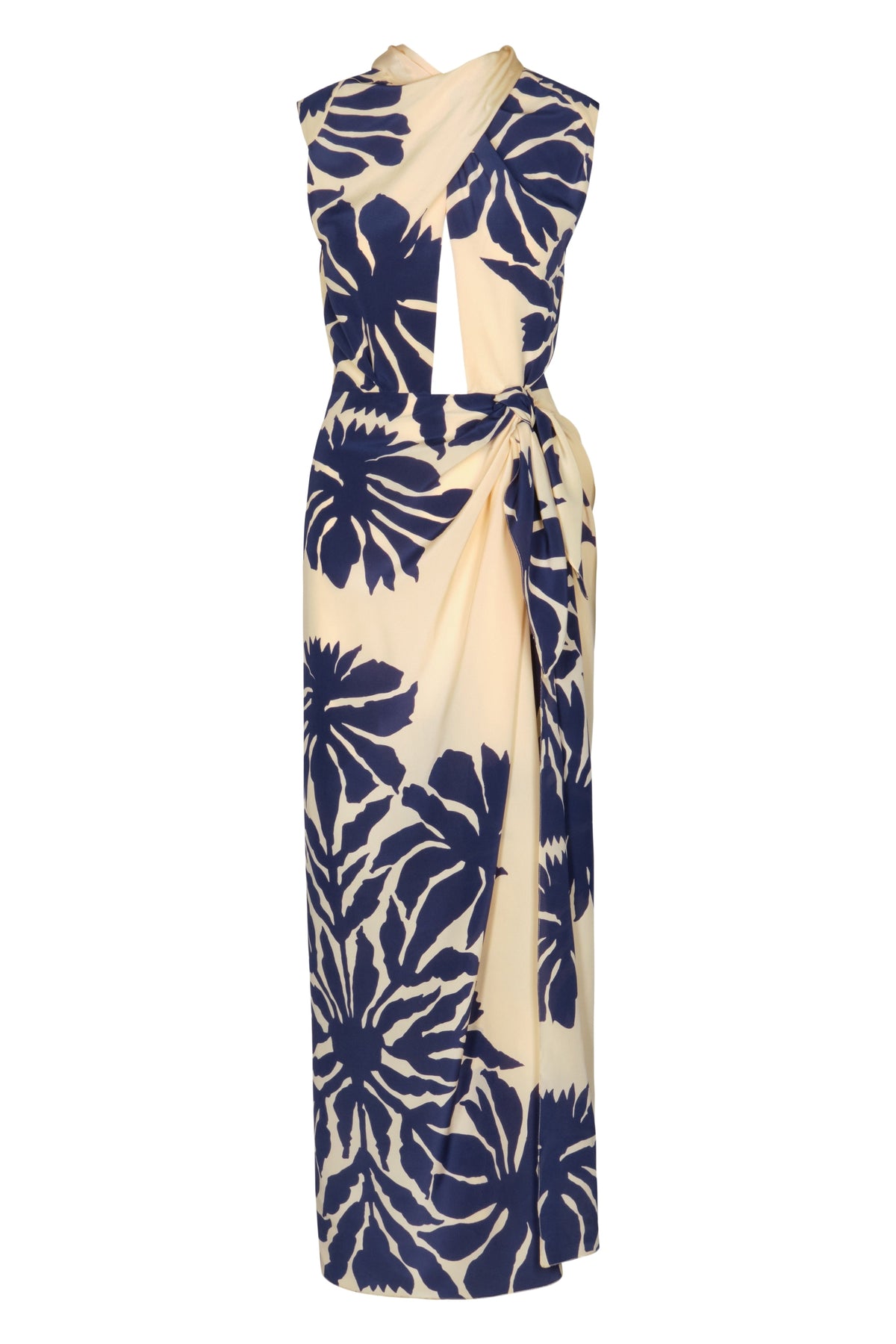 Robe City wonders en soie - Bleu