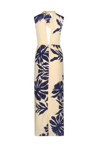 Robe City wonders en soie - Bleu