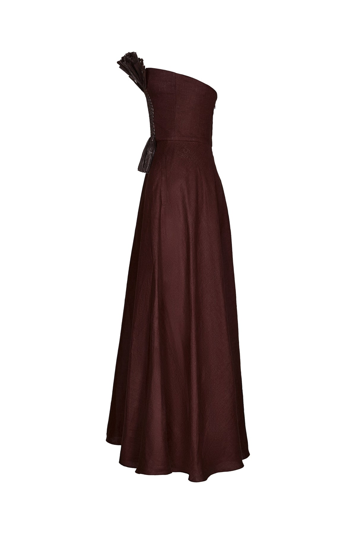 Unforgiven linen dress - Brown