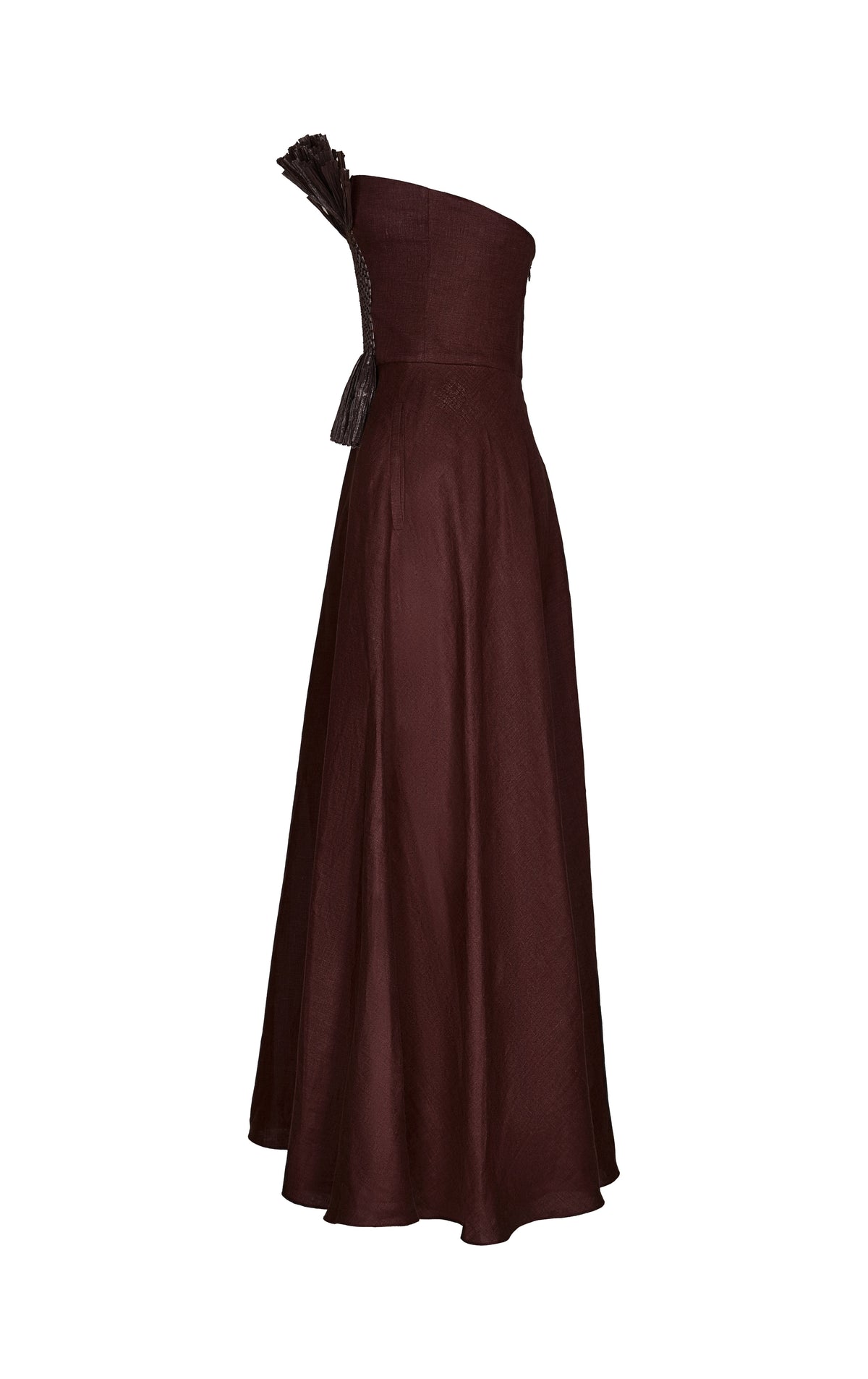 Robe Unforgiven lin - Marron