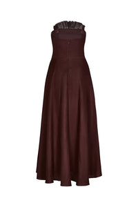 Unforgiven linen dress - Brown