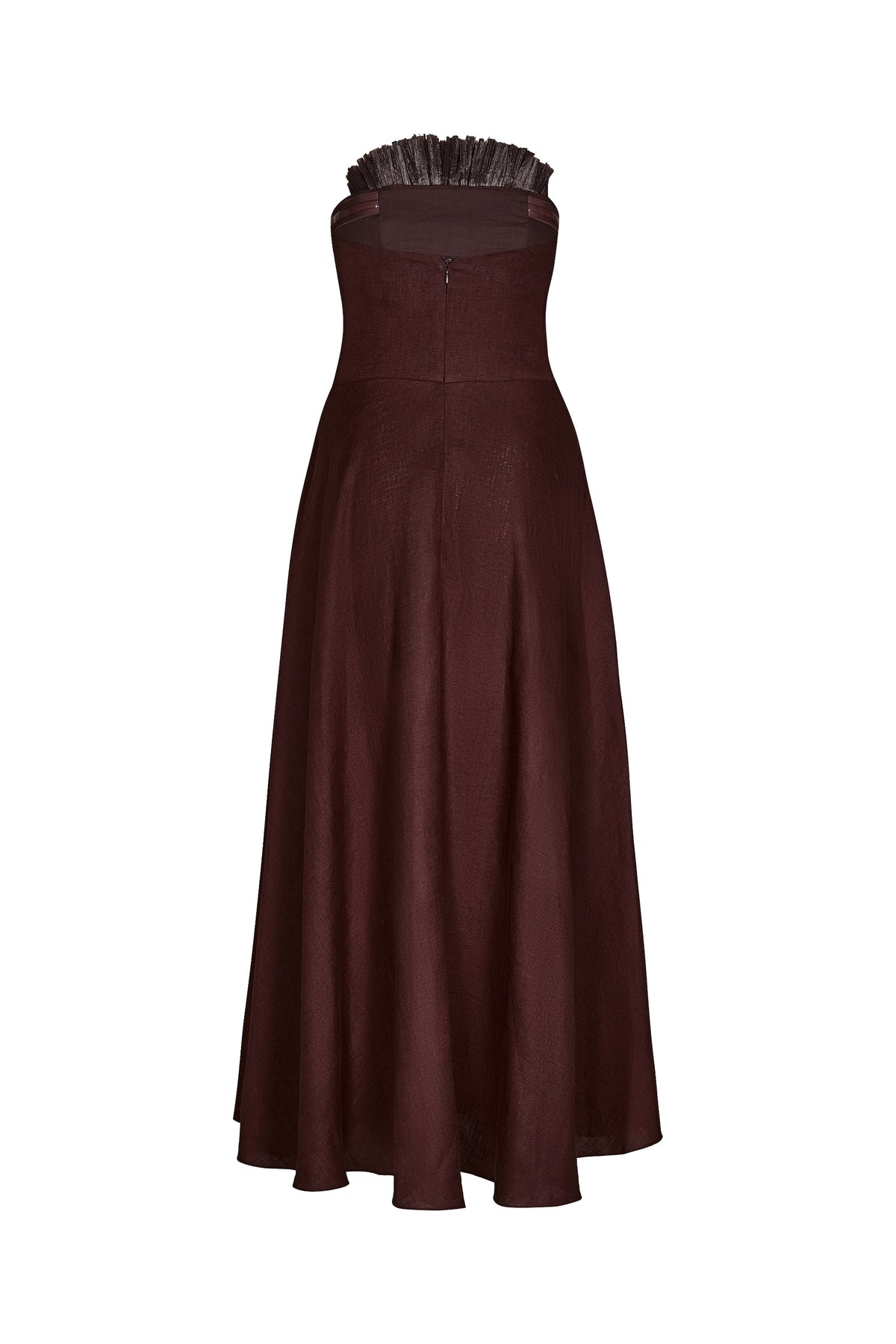 Unforgiven linen dress - Brown