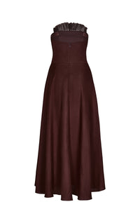 Robe Unforgiven lin - Marron
