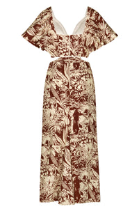 Eternal Jungle Dress - Wine