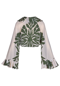 ‘Llevame’ Silk Top - Green