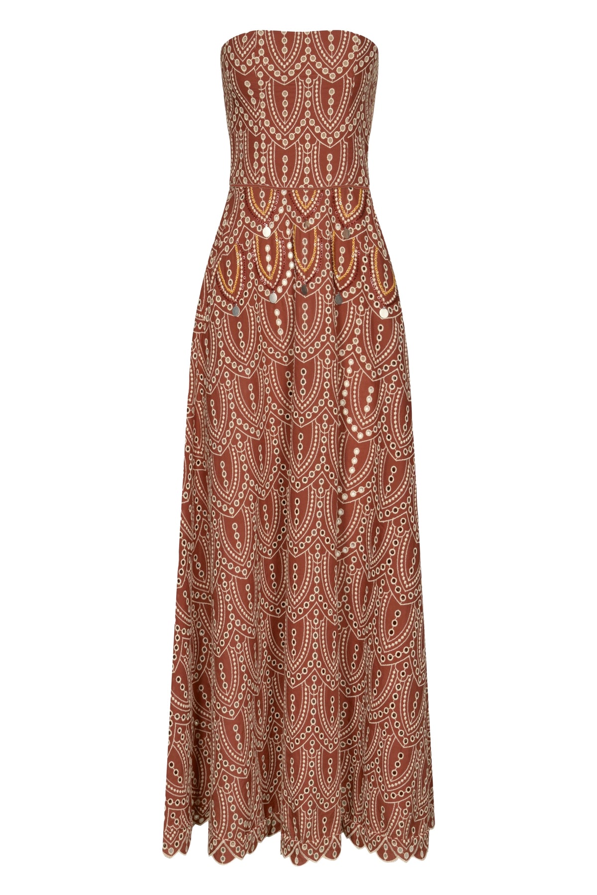 Robe bustier Bengala - Wine