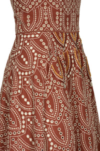 Bengala strapless dress - Wine