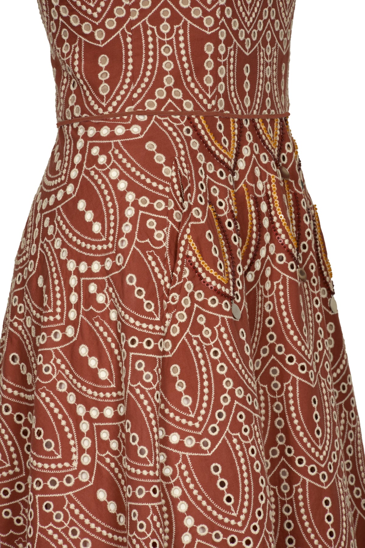Bengala strapless dress - Wine
