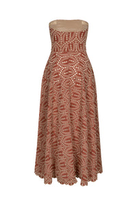 Robe bustier Bengala - Wine