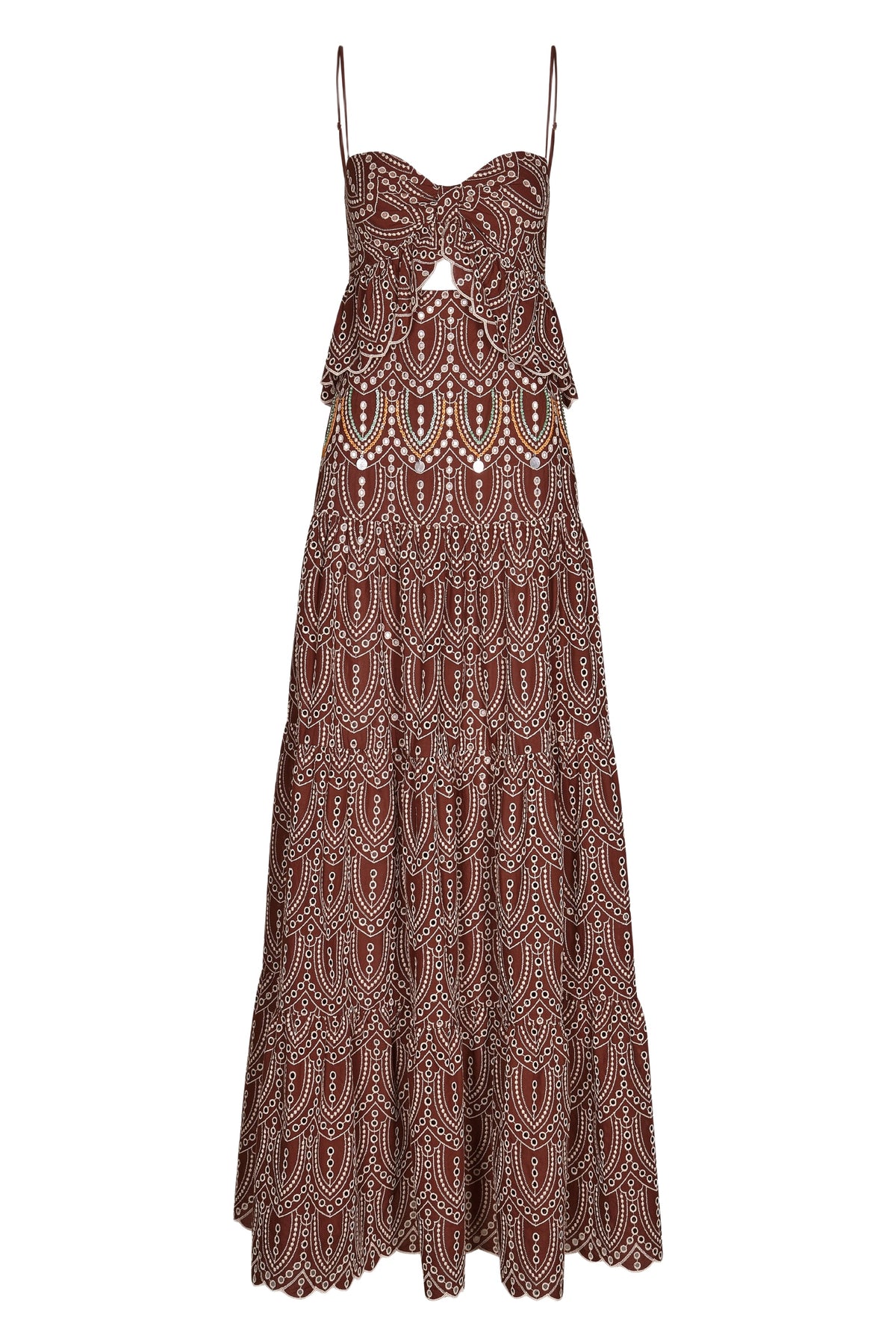 Robe Entre flechas en soie - Wine