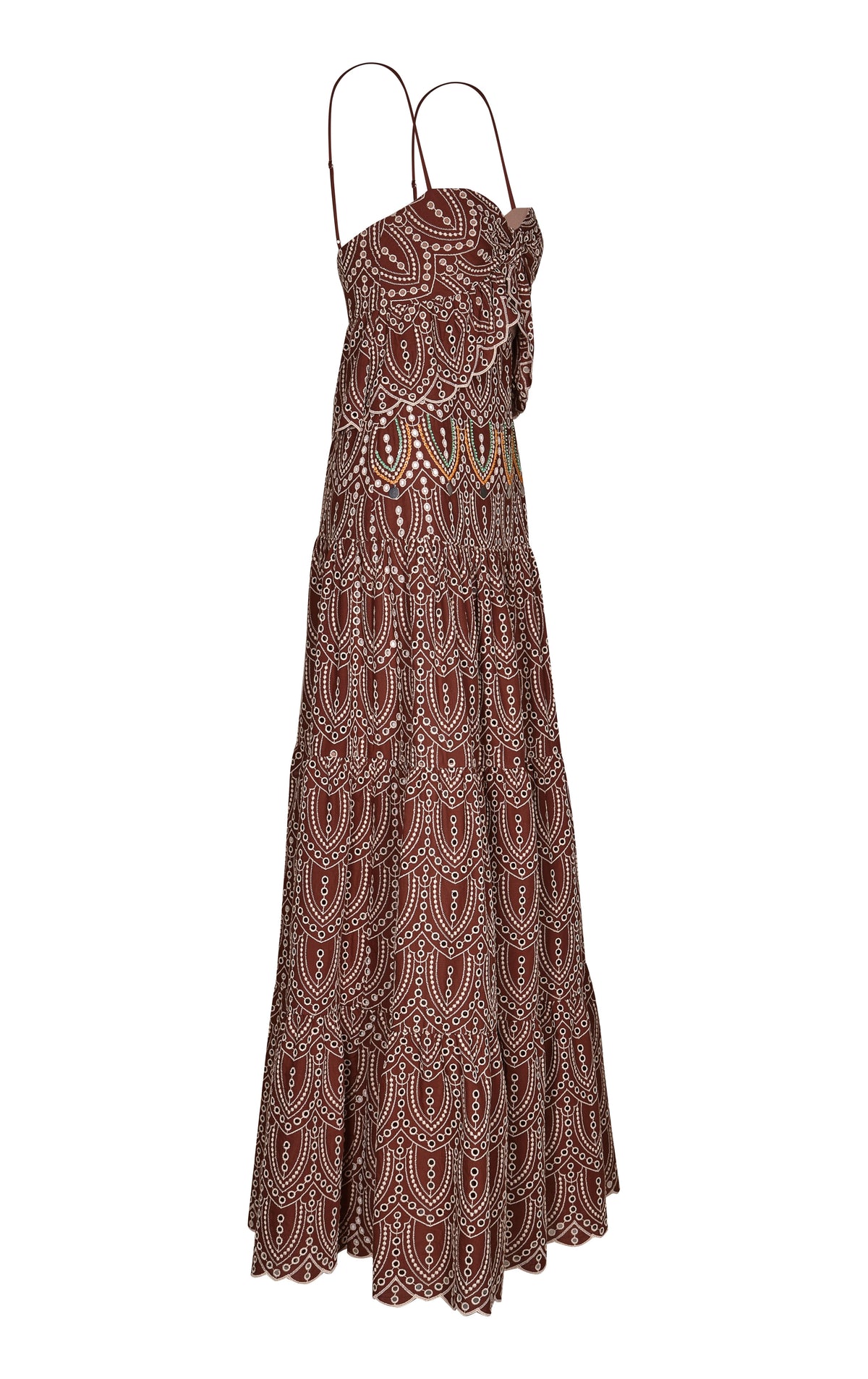 Robe Entre flechas en soie - Wine