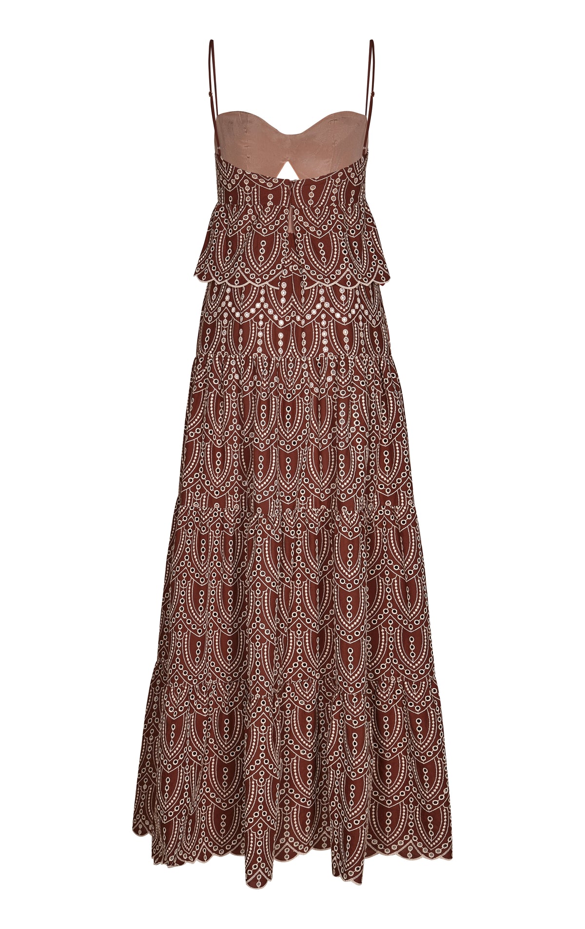 Robe Entre flechas en soie - Wine