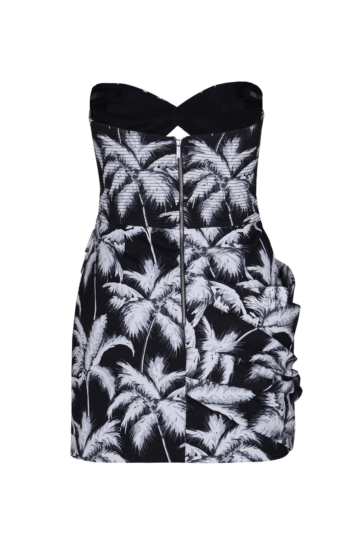 Robe Sombra tropical en soie - Noir