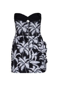 Sombra Tropical silk dress - Black