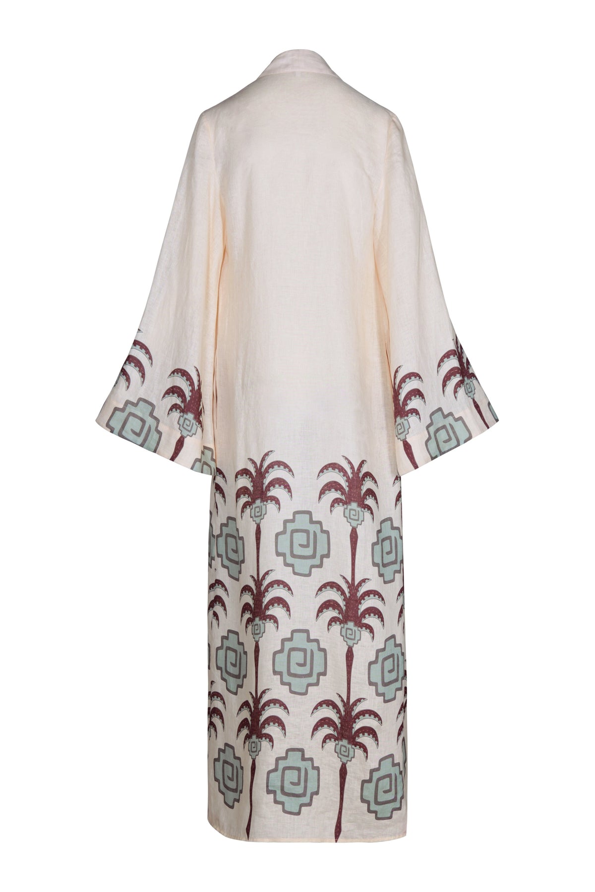 Kimono Boa whisper en lin - Marron