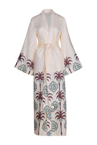 Boa Whisper linen kimono - Brown