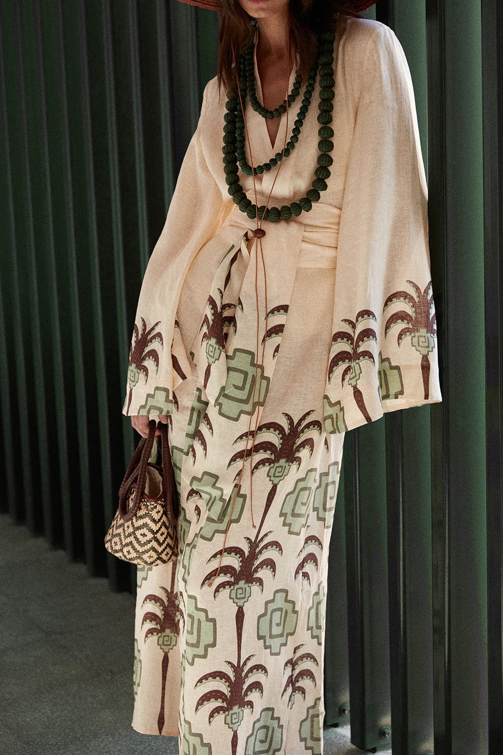 Boa Whisper linen kimono - Brown