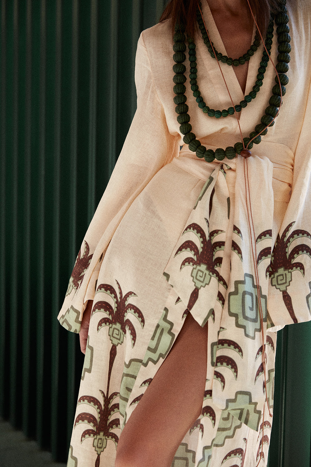 Boa Whisper linen kimono - Brown