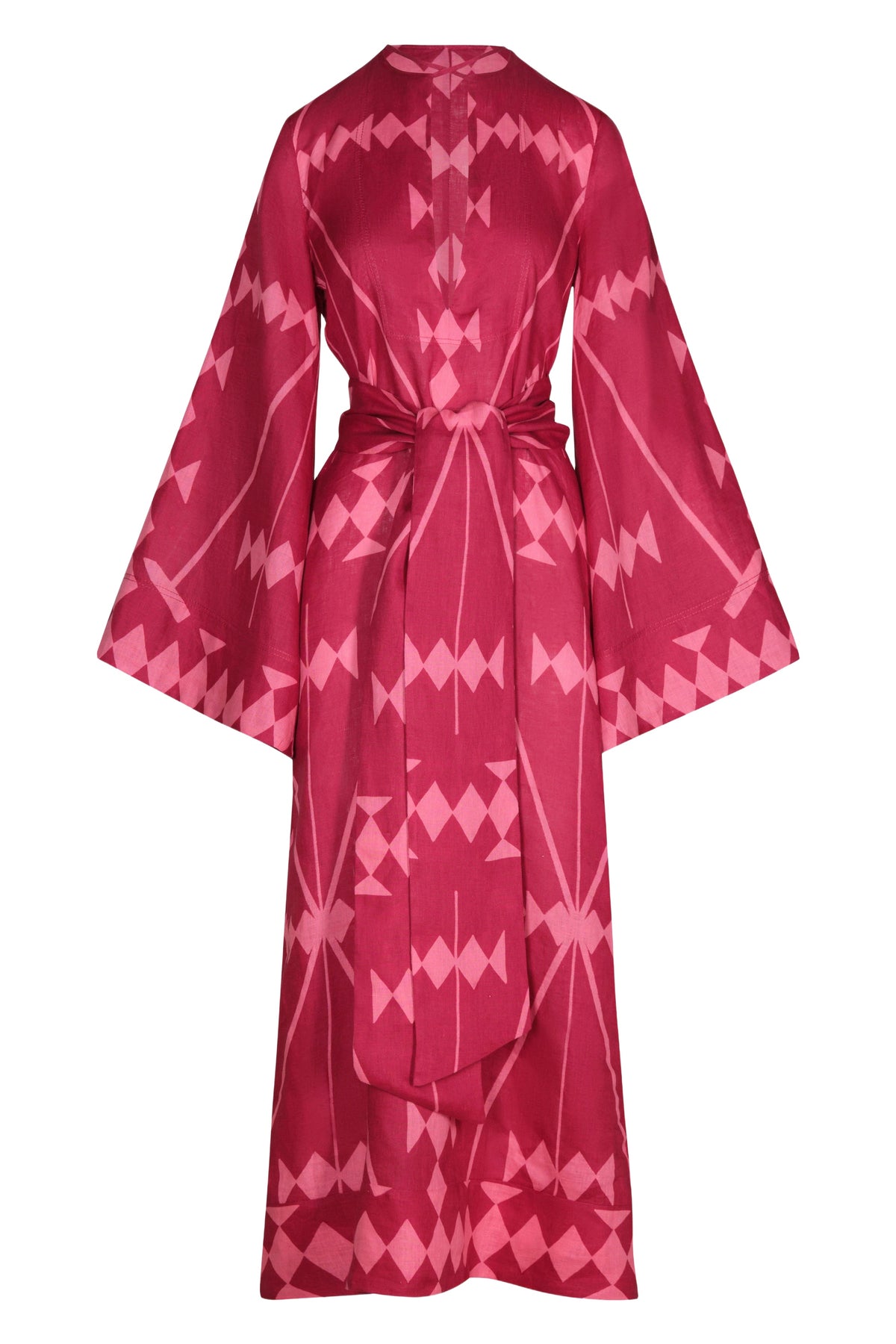 Savannah linen tunic dress - Pink