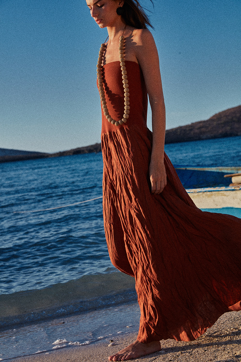 Brown / Light And Sound Skirt