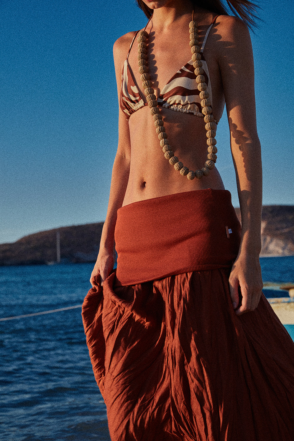 Brown / Light And Sound Skirt