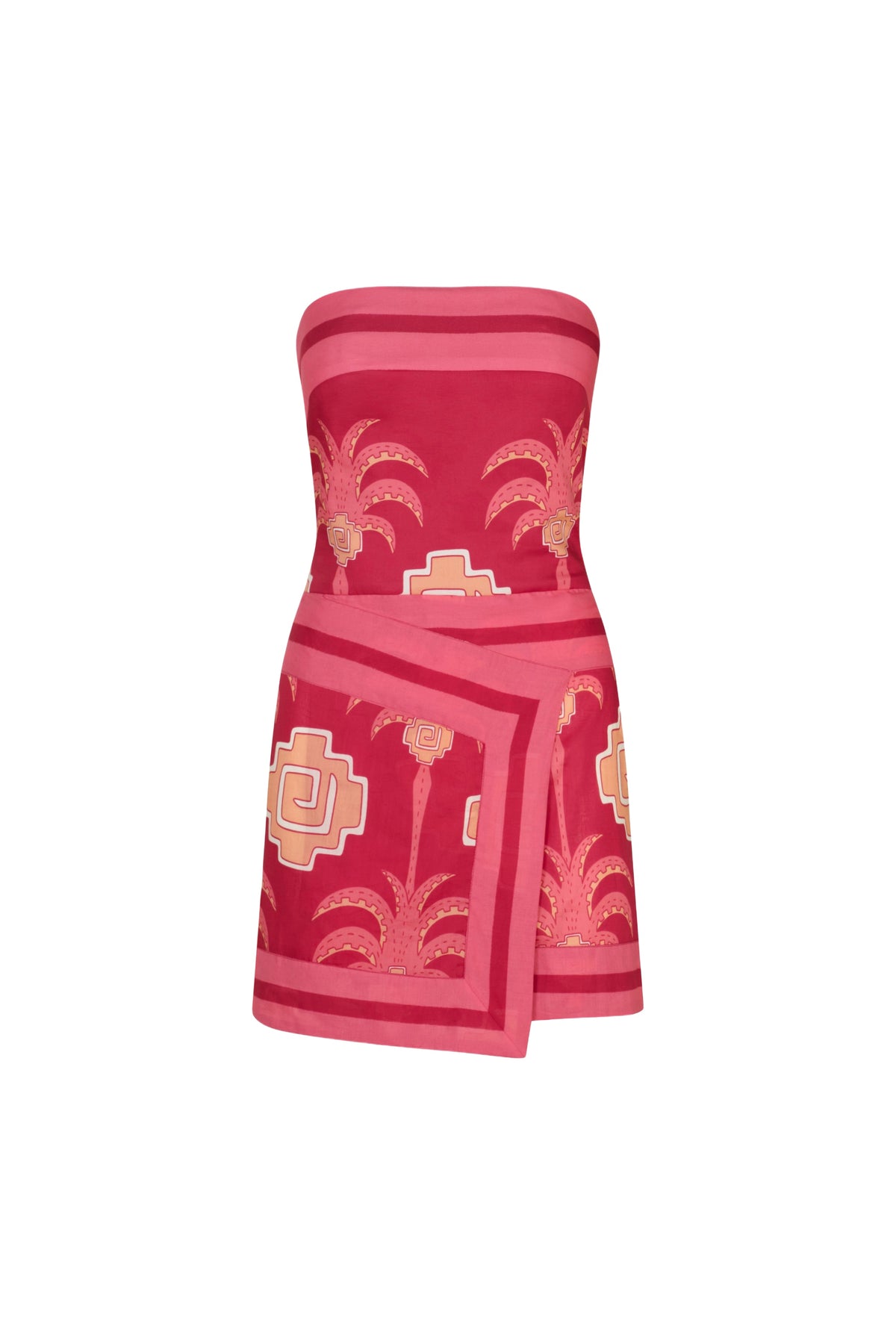 Robe courte Raiz ritual en coton - Rose
