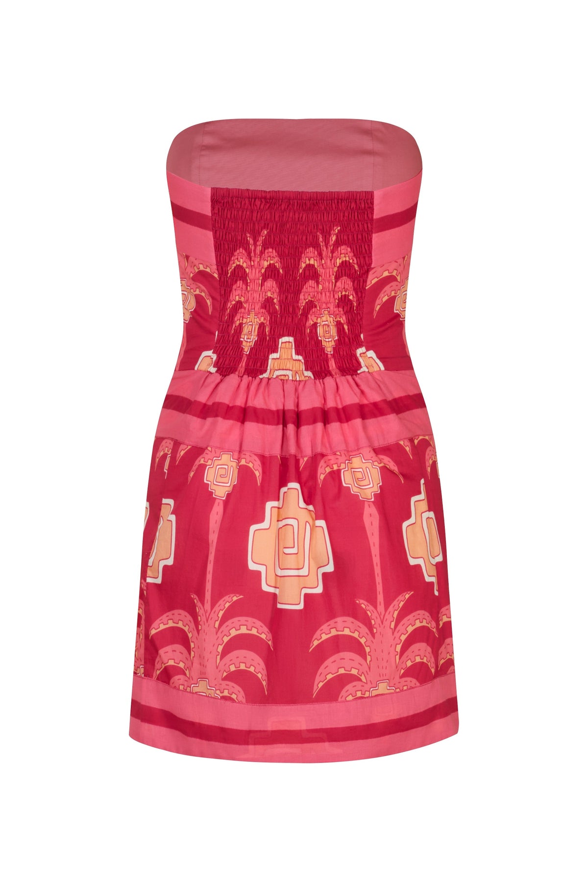 Raiz Ritual short cotton dress - Pink