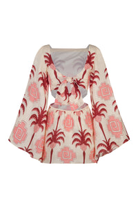 Robe Wave after wave en lin - Rose