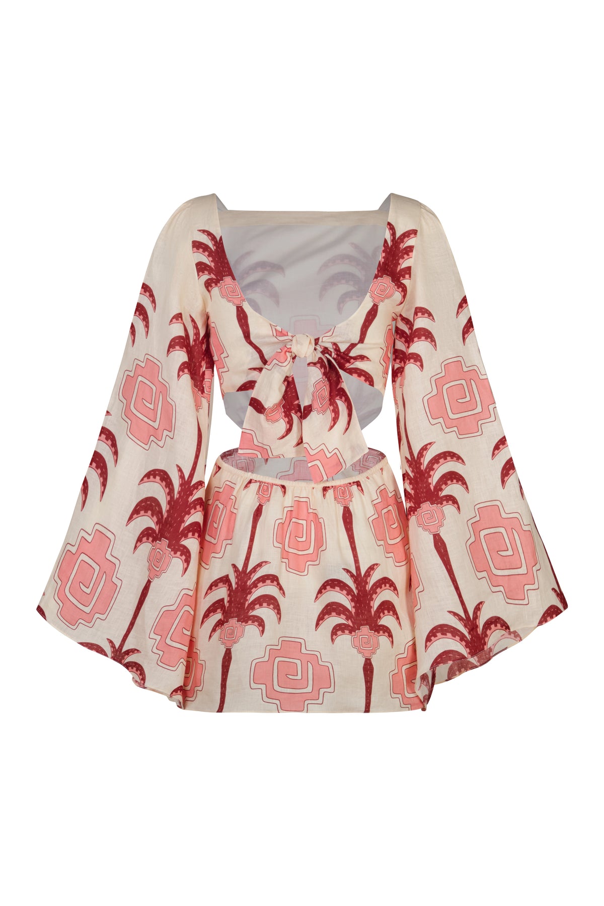 Robe Wave after wave en lin - Rose