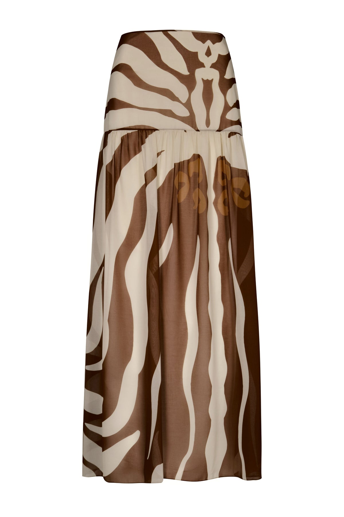 Bohemia flowing skirt - Brown