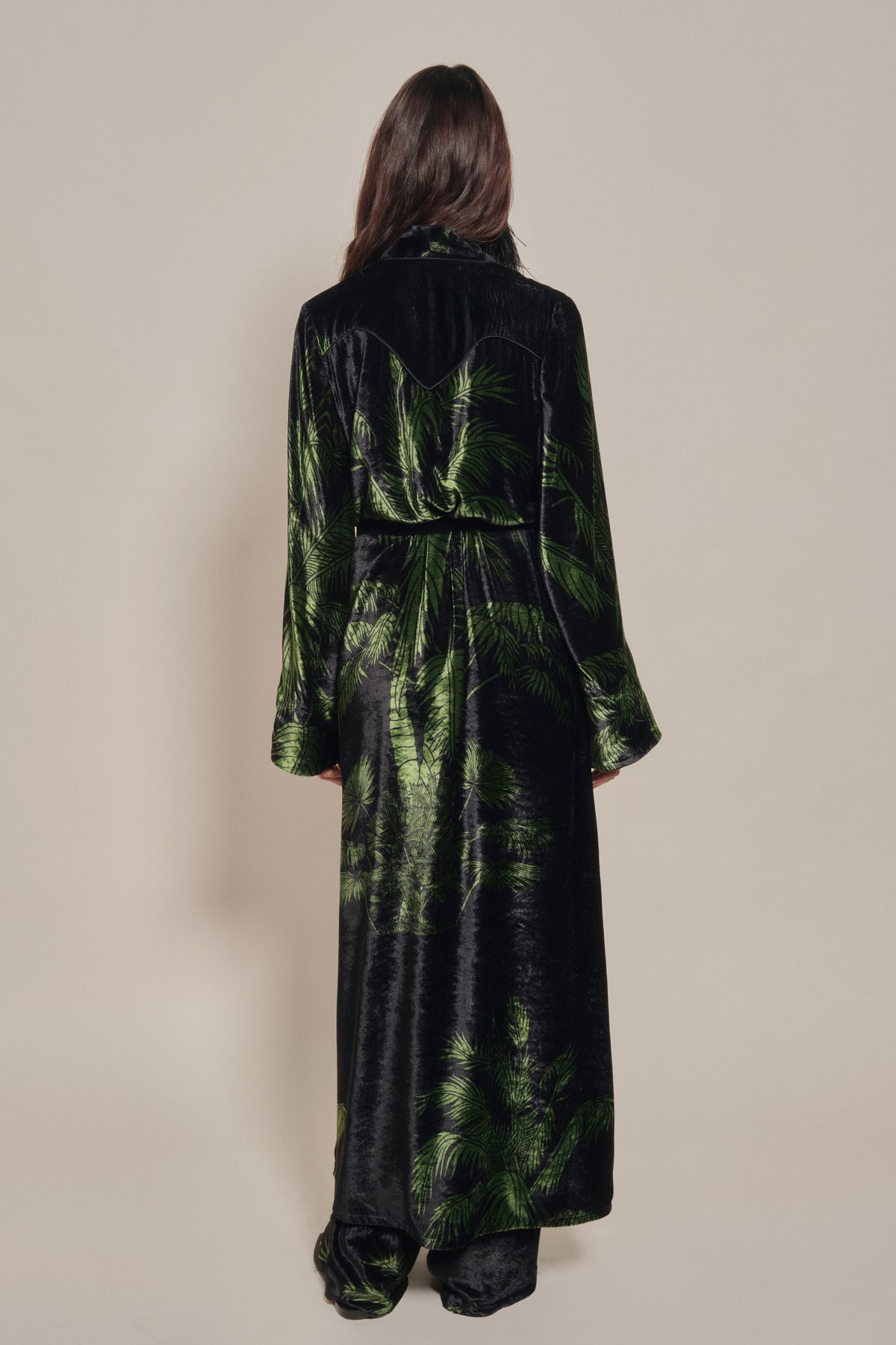 Alma Majestuosa silk kimono - Black