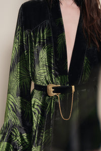 Alma Majestuosa silk kimono - Black