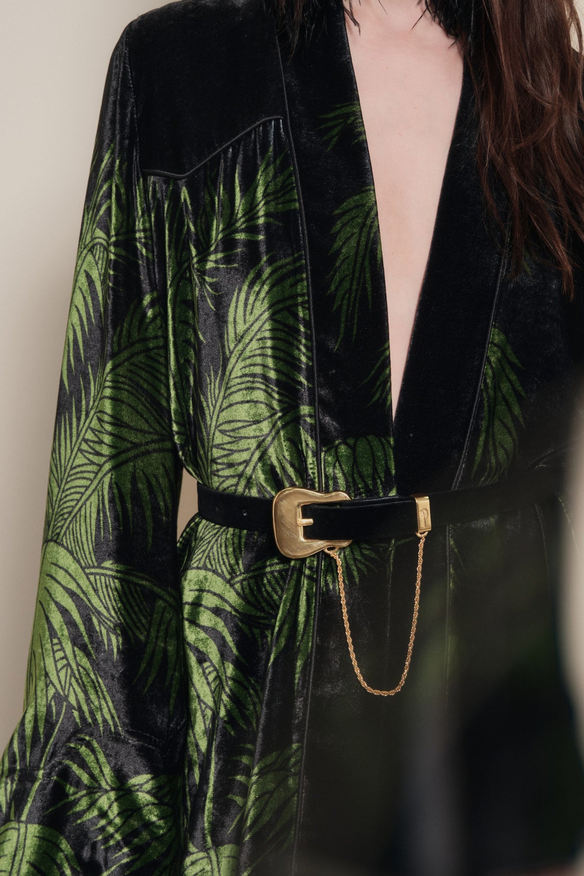 Alma Majestuosa silk kimono - Black